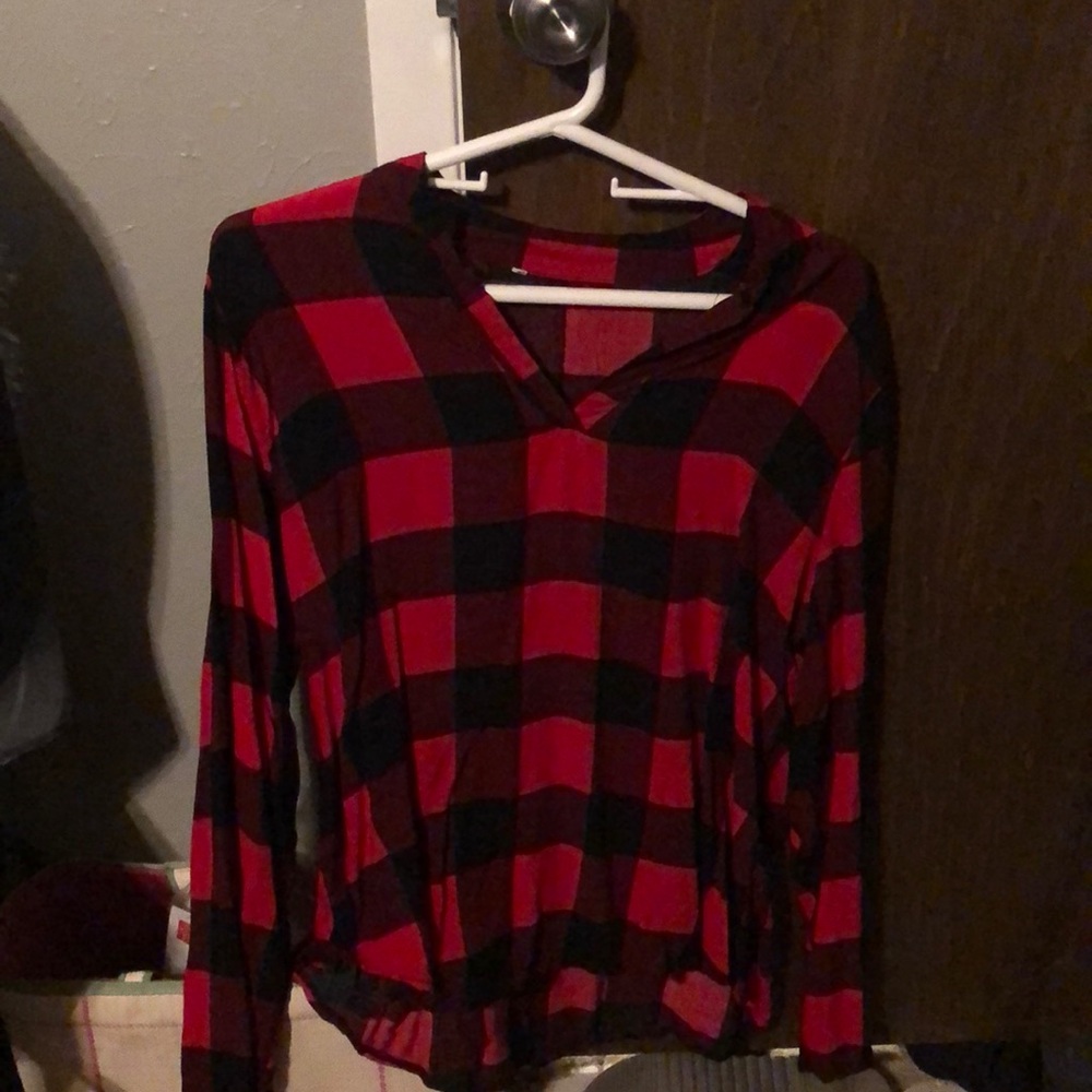 Red plaid shirt